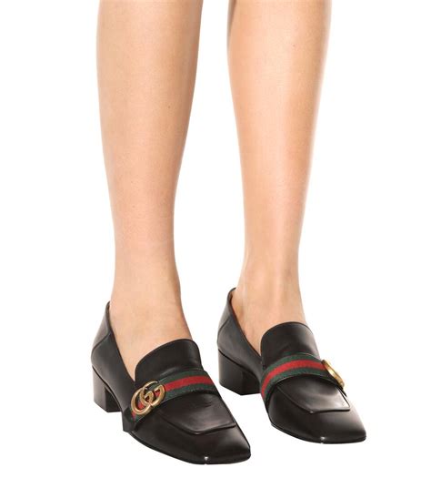 gucci leather double-g loafer pump size fit|buy gucci loafers online.